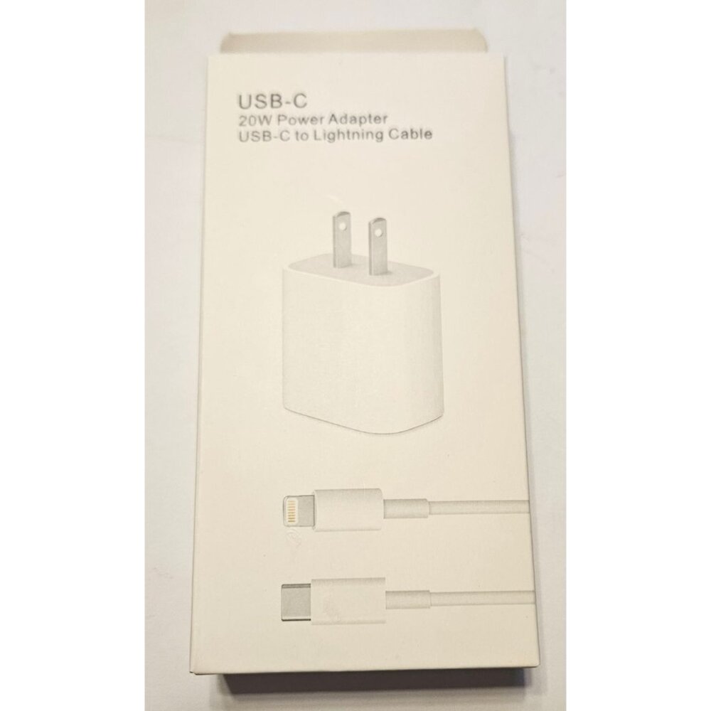 USB-C 20W iPhone iPad Charger 3 ft Cord with Power Adapter, Fast Charging Cord